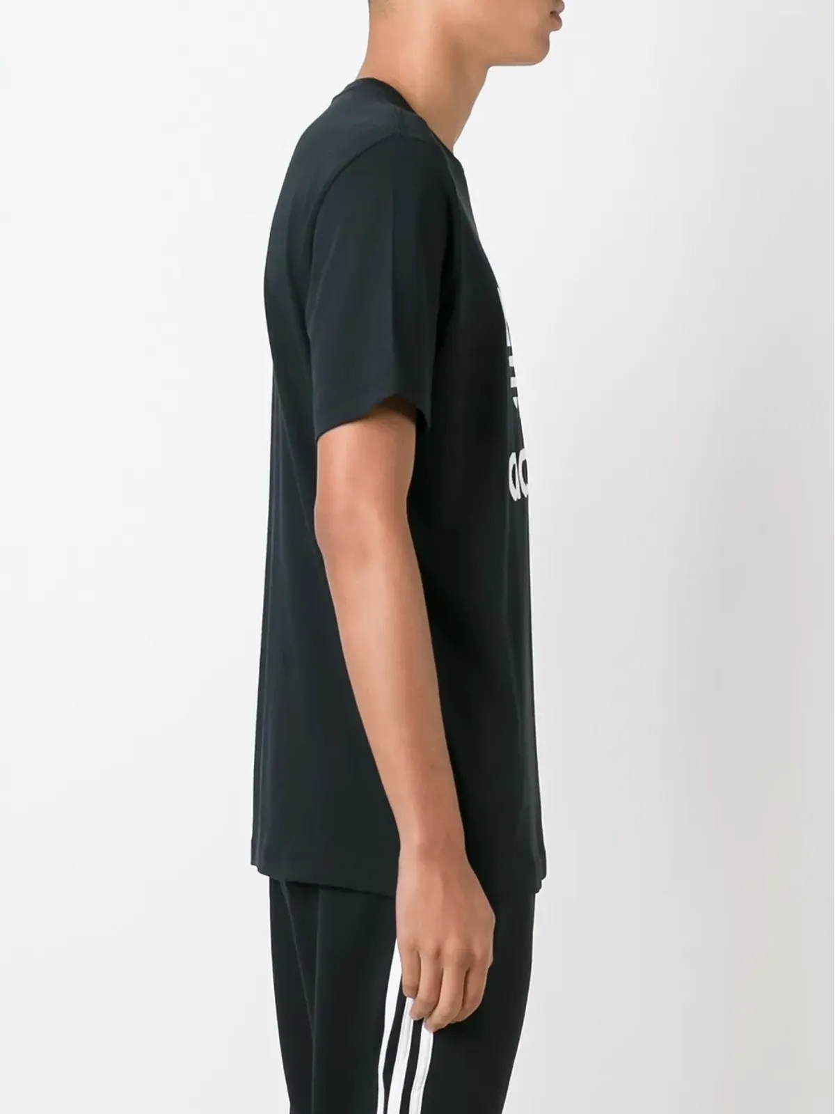 adidas アディダス オリジナルス トレフォイル Tシャツ（ブラック） - 画像3