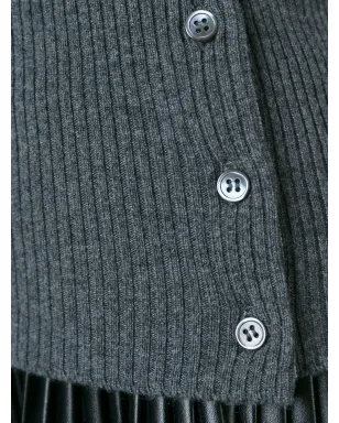 Thom Browne ジレ（クルーネック・カシミア／グレー） - サムネイル5