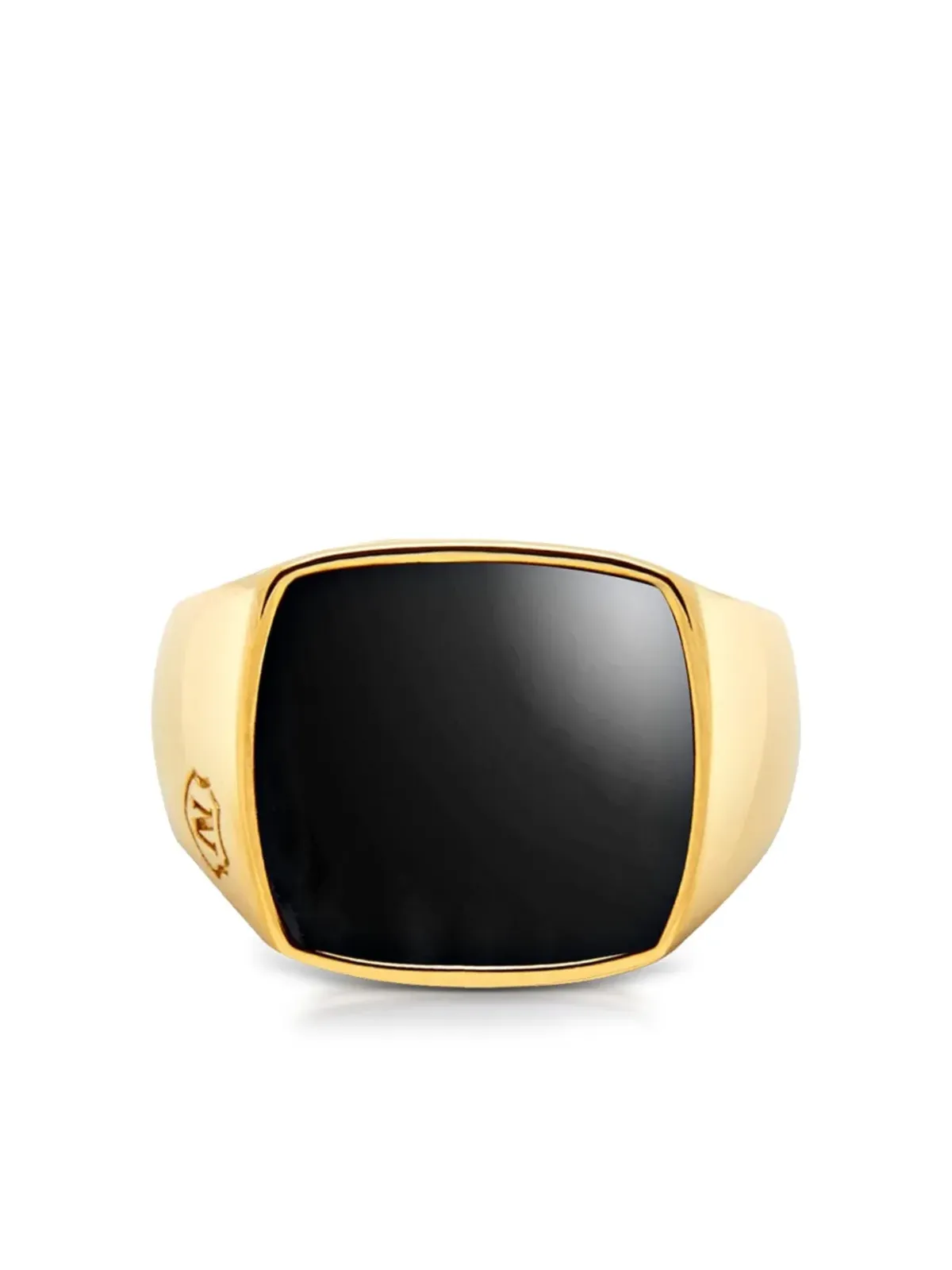 Nialaya Jewelry オニキス カクテルリング - ゴールド - 画像1