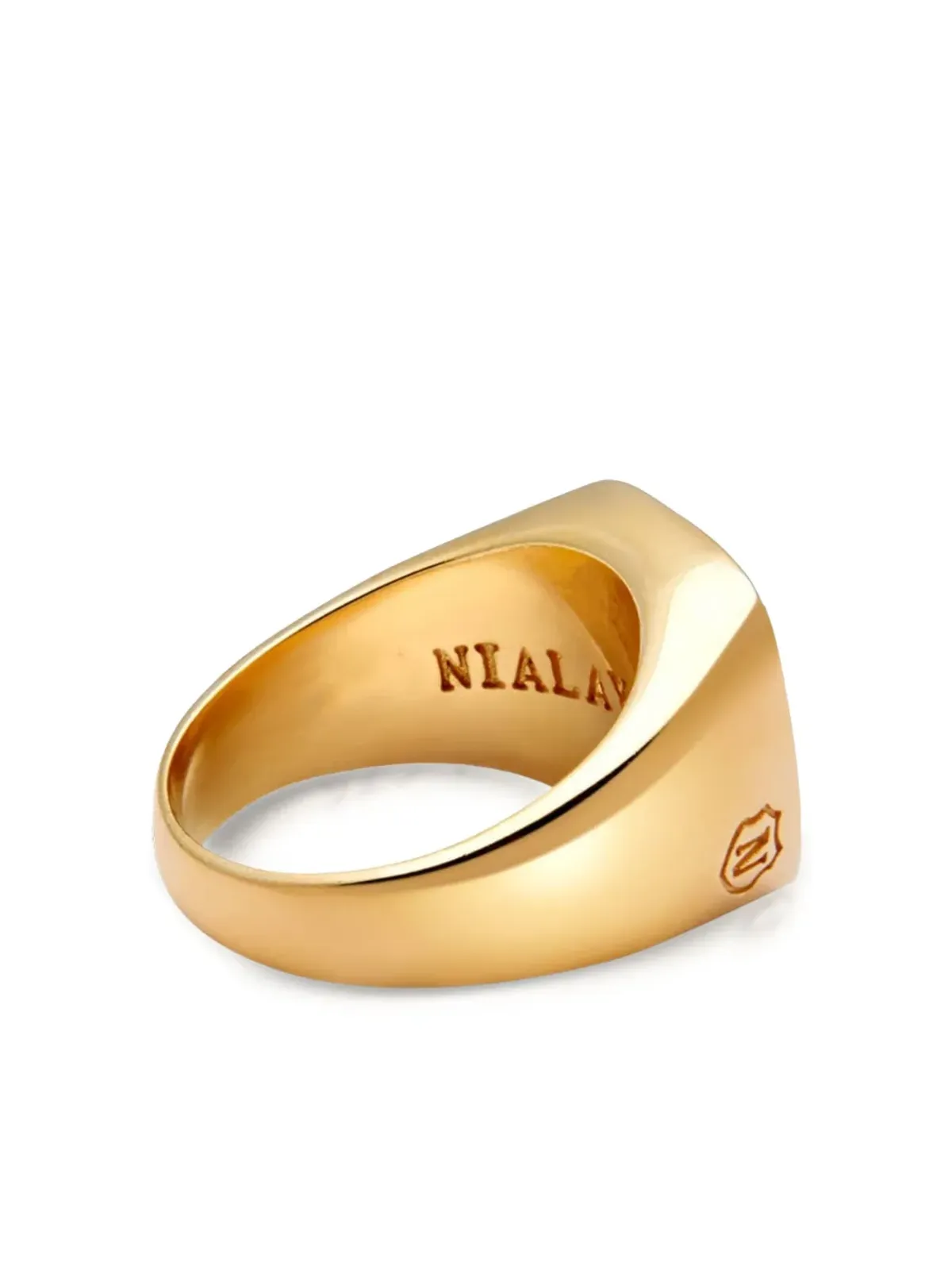 Nialaya Jewelry オニキス カクテルリング - ゴールド - 画像4