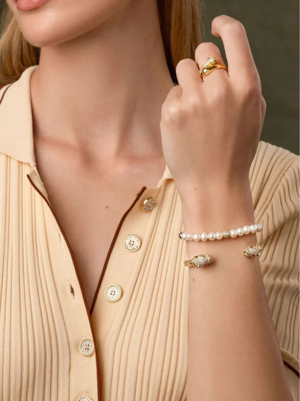 Nialaya Jewelry パールブレスレット - 画像3