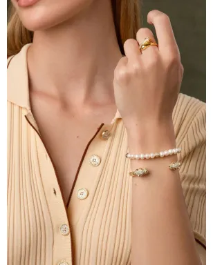 Nialaya Jewelry パールブレスレット - サムネイル3