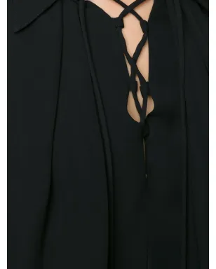 Plein Sud レースアップネック ブラウス - サムネイル5