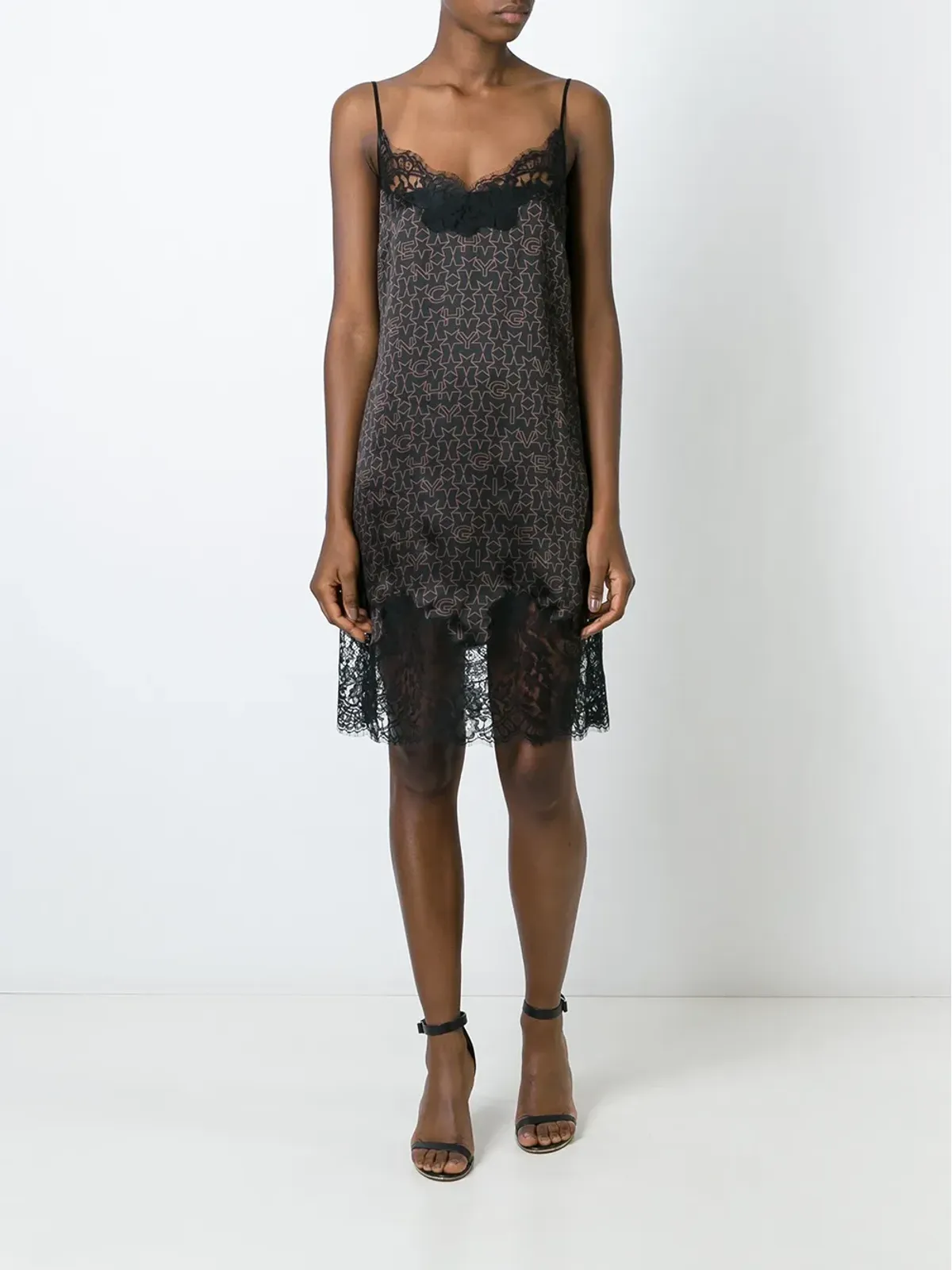 Givenchy ロゴプリント レースドレス - 画像2