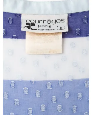 Courrèges Pre-Owned トーンストライプドレス - サムネイル4