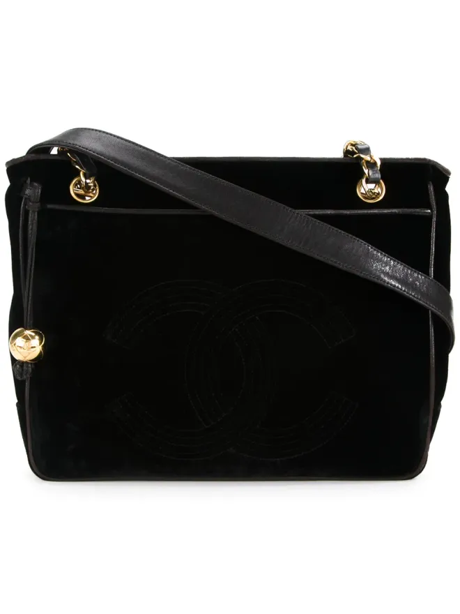 CHANEL Pre-Owned CHANEL Pre-Owned ベルベットショルダーバッグの商品画像