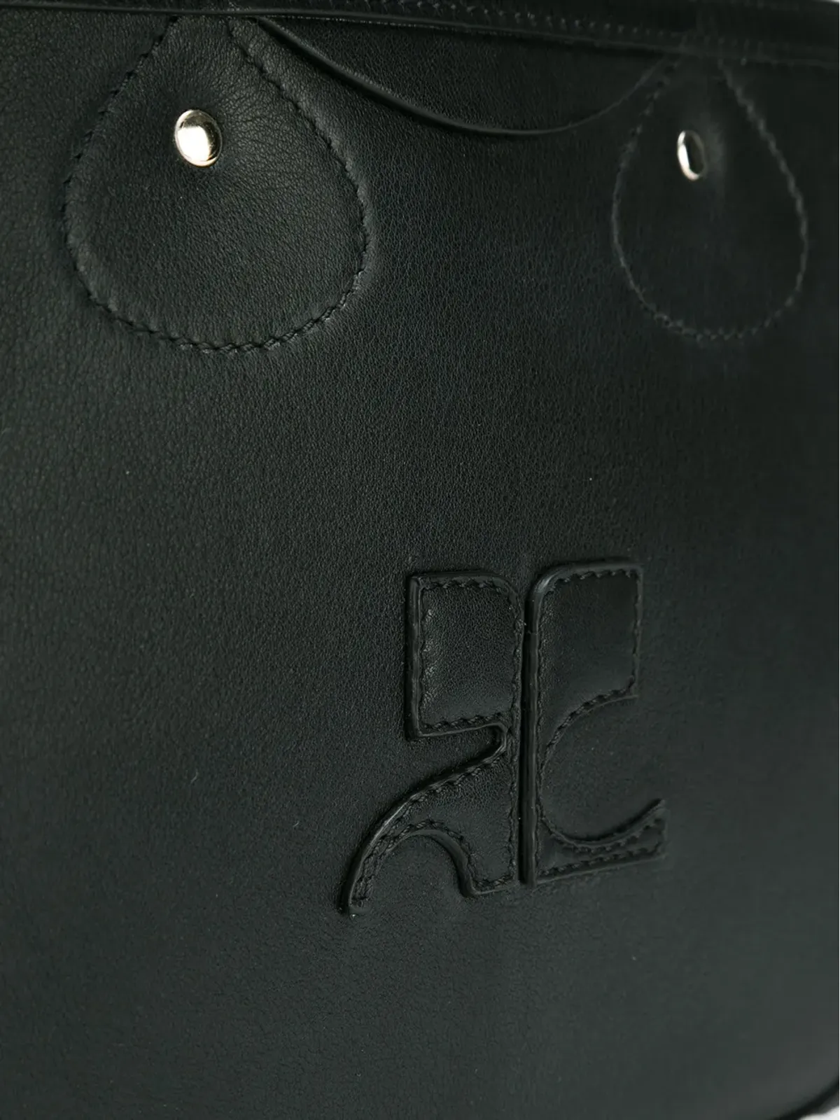 Courrèges スクエアロゴ トート - 画像4