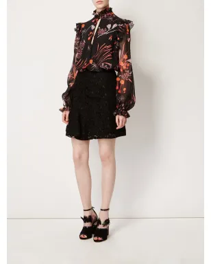 Giambattista Valli レースプリーツスカート - サムネイル2