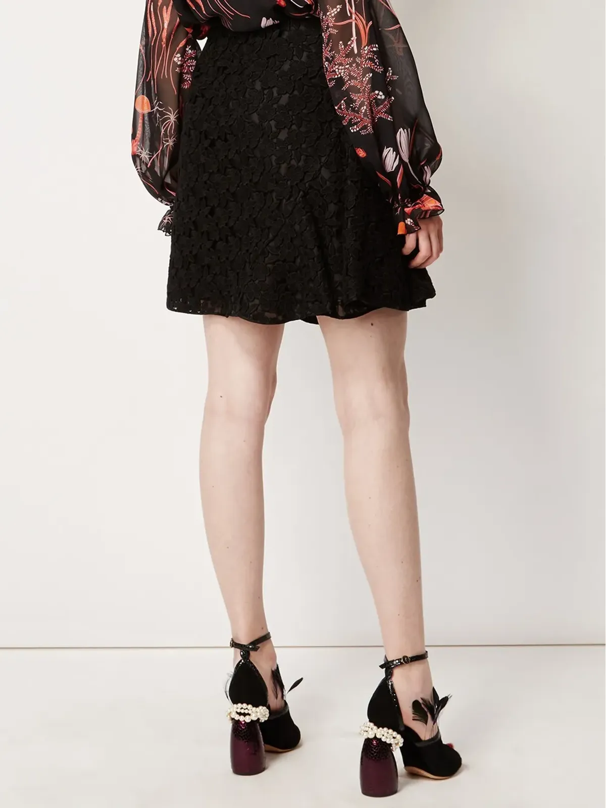 Giambattista Valli レースプリーツスカート - 画像4
