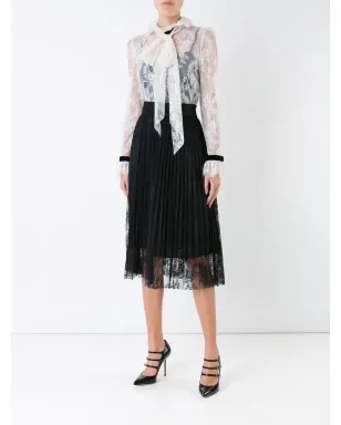 Philosophy Di Lorenzo Serafini プリーツレースオーバーレイ スカート - サムネイル2