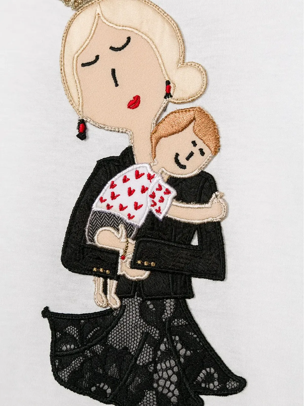 Dolce & Gabbana Kids ファミリーパッチ Tシャツ - 画像3