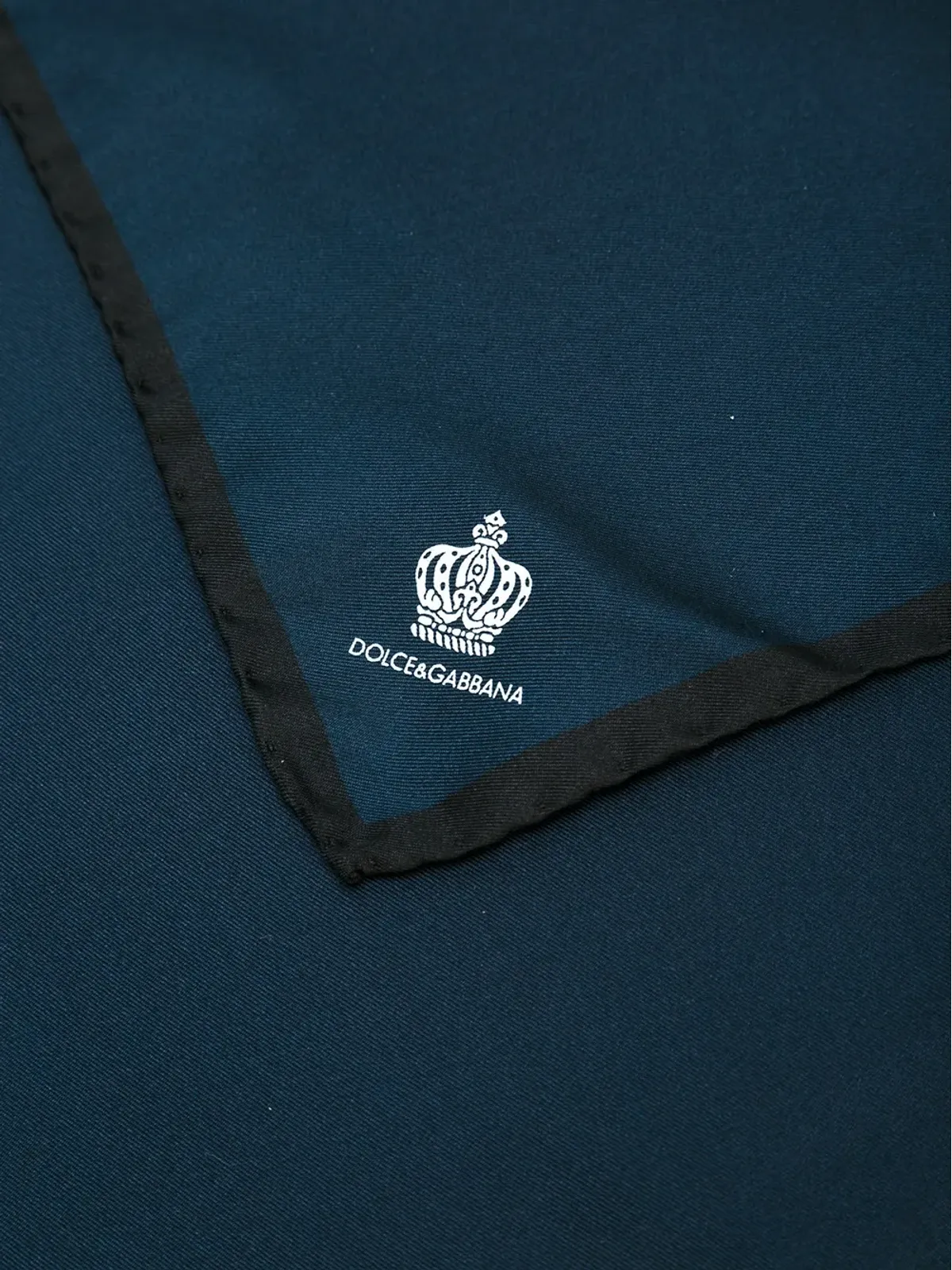 Dolce & Gabbana クラウンモチーフ シルク ポケットスクエア - 画像4