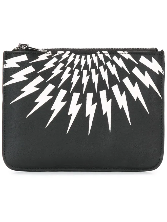 Neil Barrett Neil Barrett Thunder ジップコインポーチの商品画像