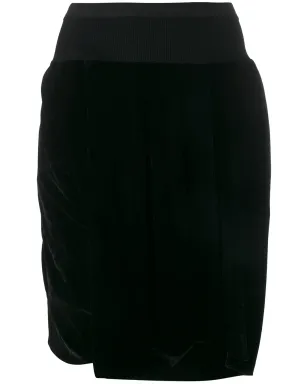 Rick Owens ベルベット膝丈ショーツ - サムネイル1