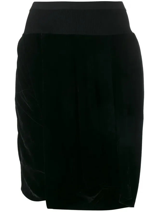 Rick Owens Rick Owens ベルベット膝丈ショーツの商品画像