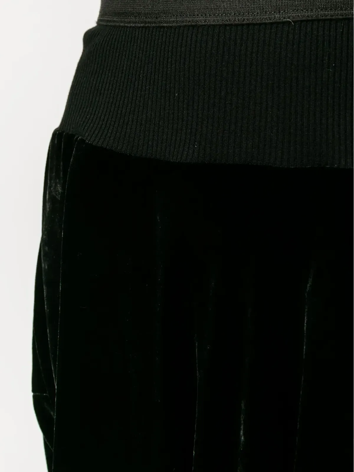 Rick Owens ベルベット膝丈ショーツ - 画像5