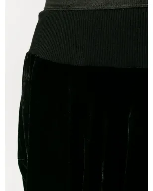 Rick Owens ベルベット膝丈ショーツ - サムネイル5