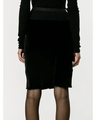 Rick Owens ベルベット膝丈ショーツ - サムネイル4