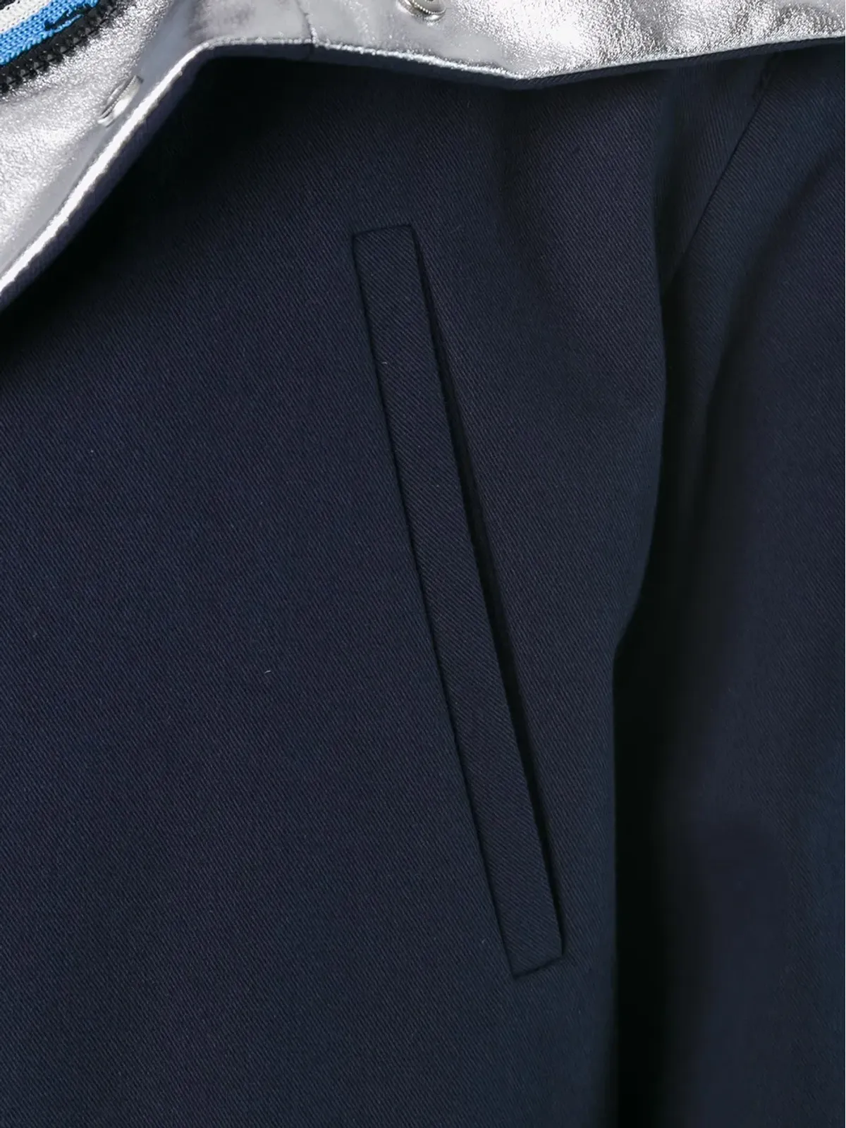 Raf Simons 裏地なしのメタリックインナーパーカ - 画像5