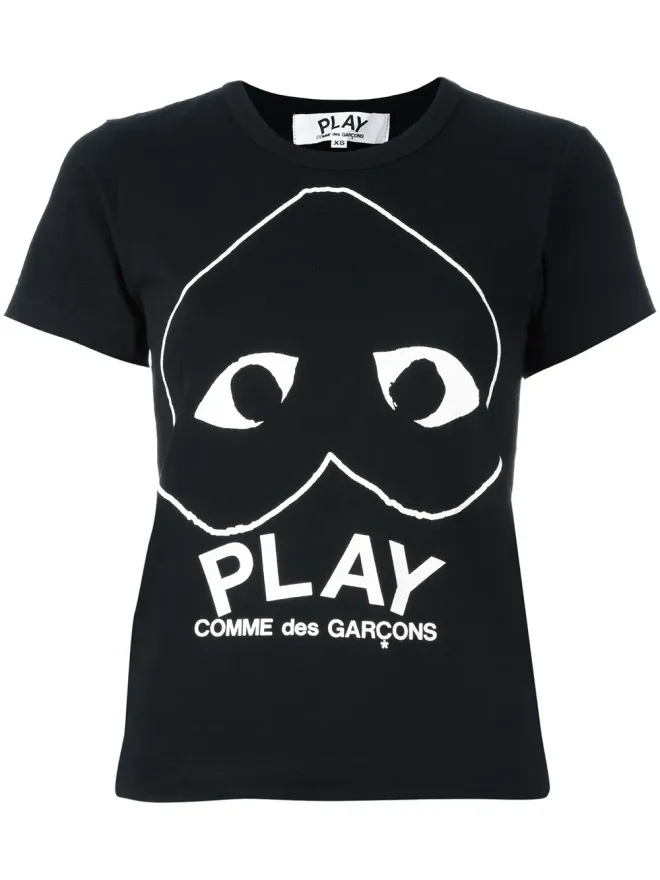 COMME des GARÇONS PLAY Comme Des Garçons Play ロゴプリントTシャツの商品画像