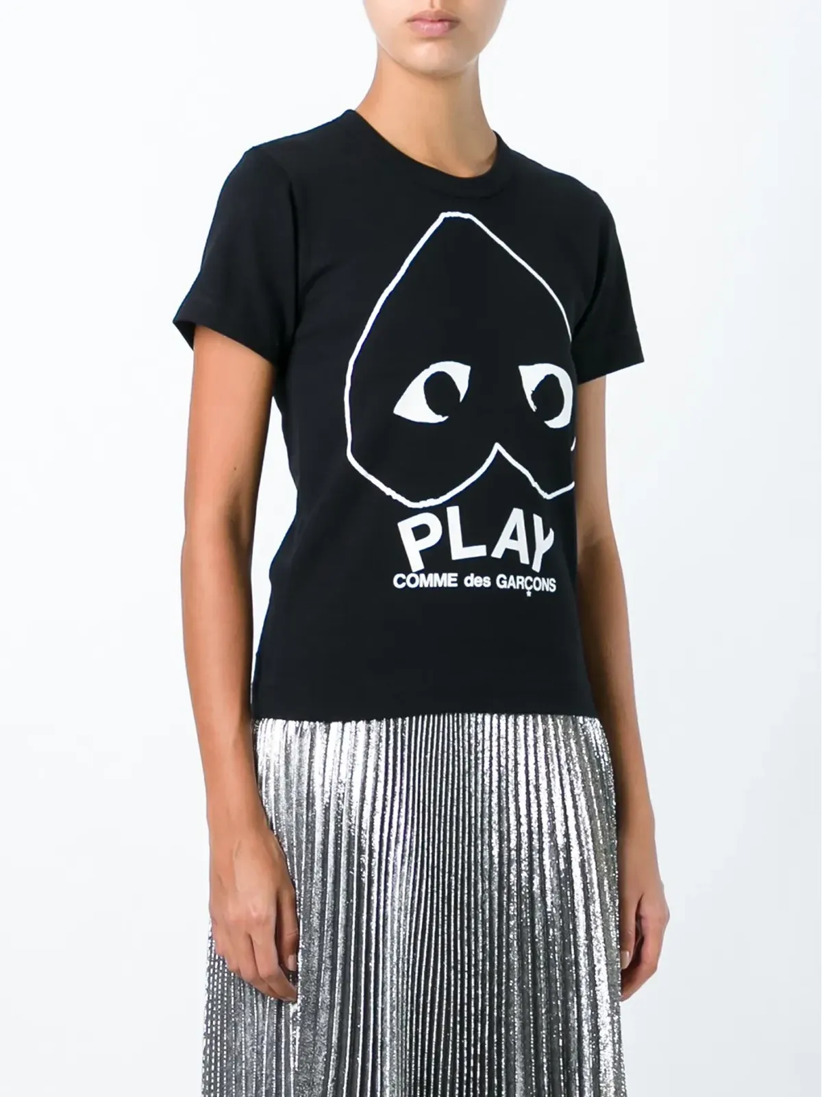 Comme Des Garçons Play ロゴプリントTシャツ - 画像3