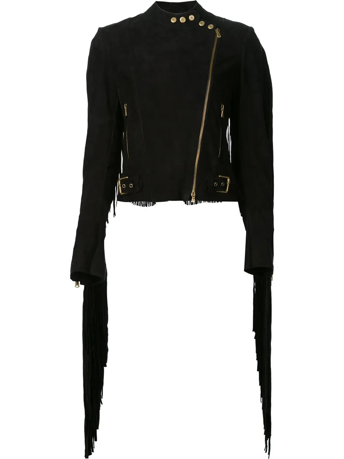 Ralph Lauren Collection フリンジ付きバイカージャケット - 画像1