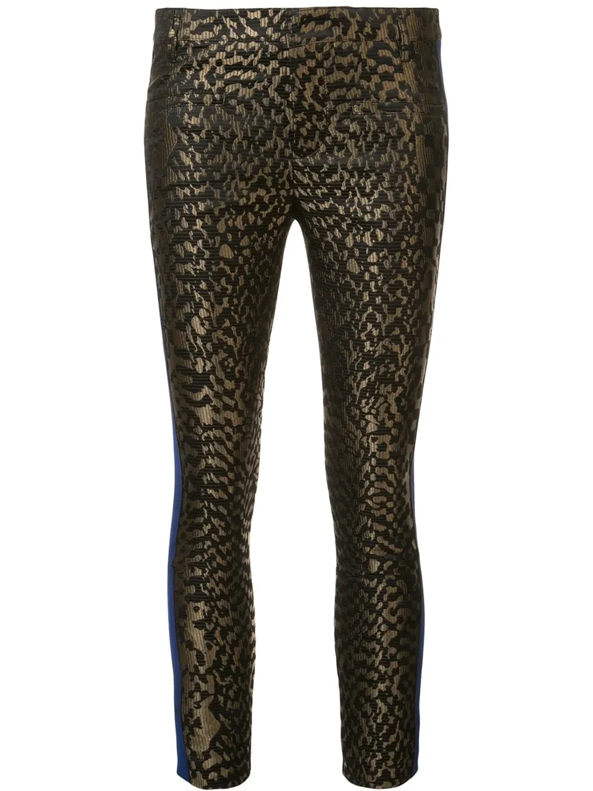 Haider Ackermann ジャカード・コントラストストライプパンツ - 画像1
