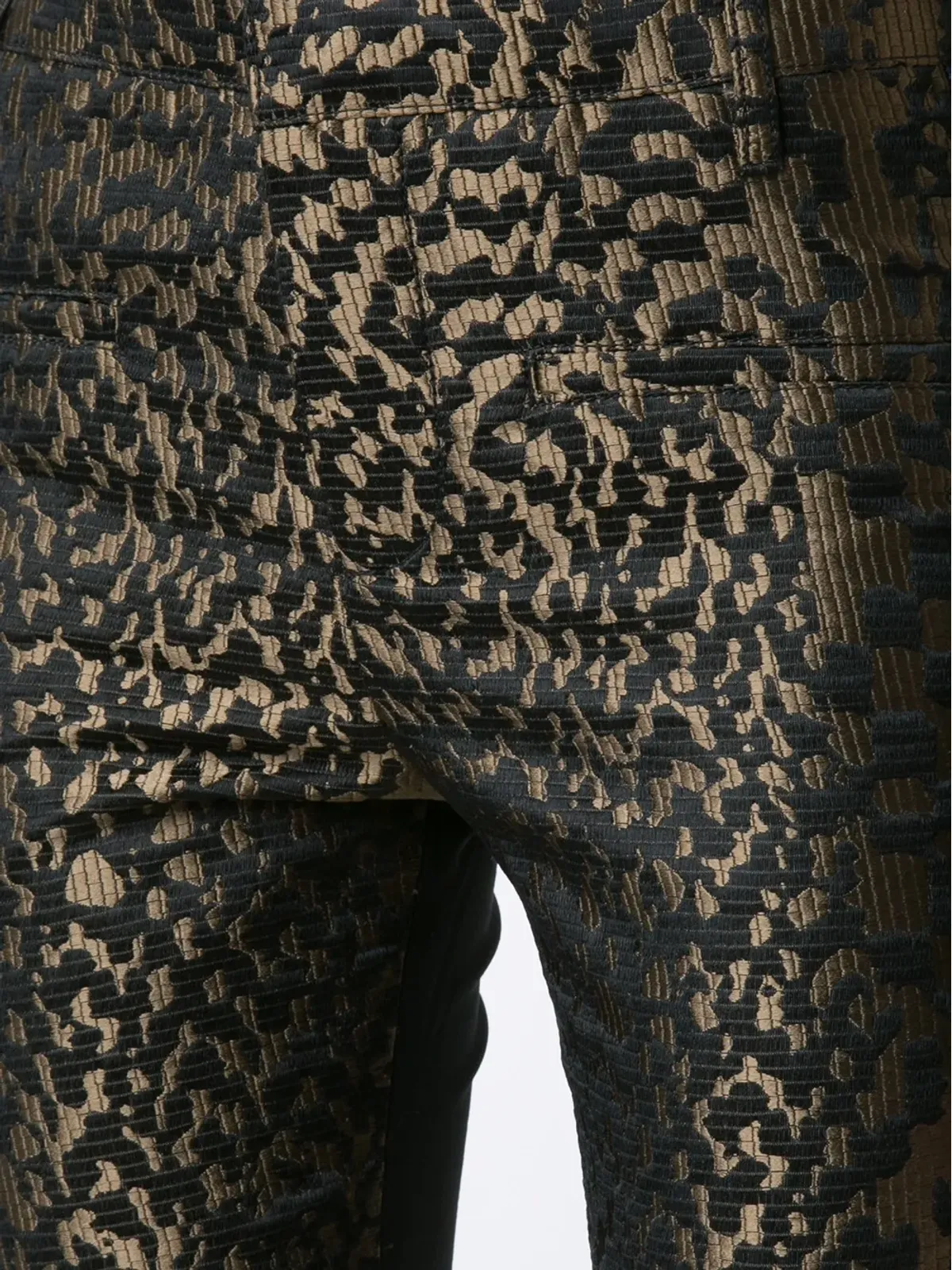 Haider Ackermann ジャカード・コントラストストライプパンツ - 画像5