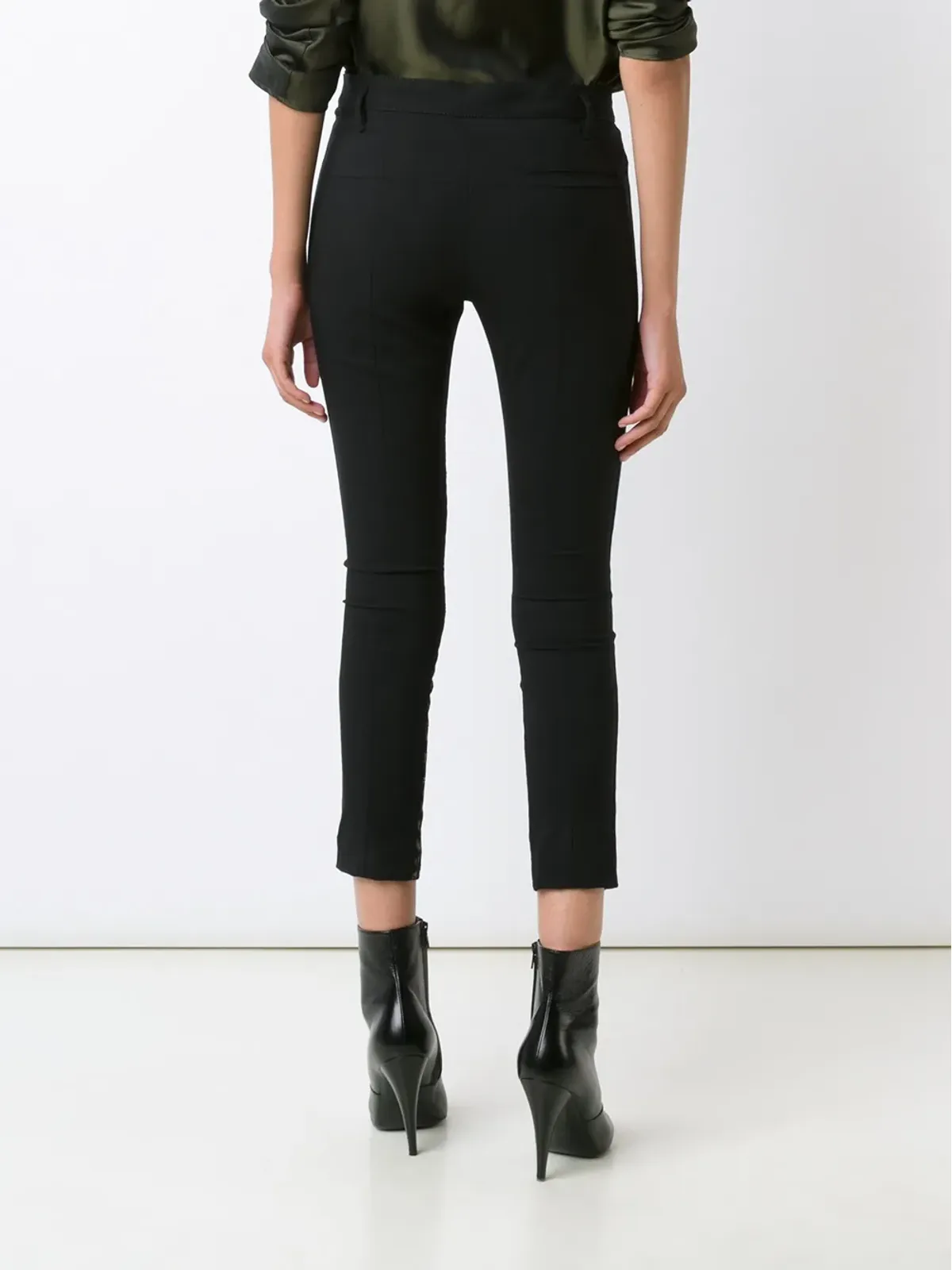 Haider Ackermann ジャカード・コントラストストライプパンツ - 画像4