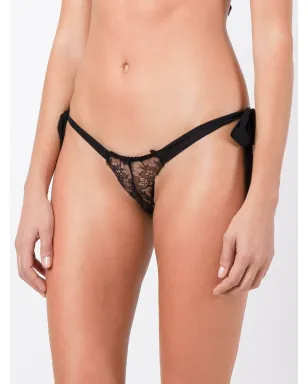 Gilda & Pearl Ava tie-side knickers - Black - サムネイル2