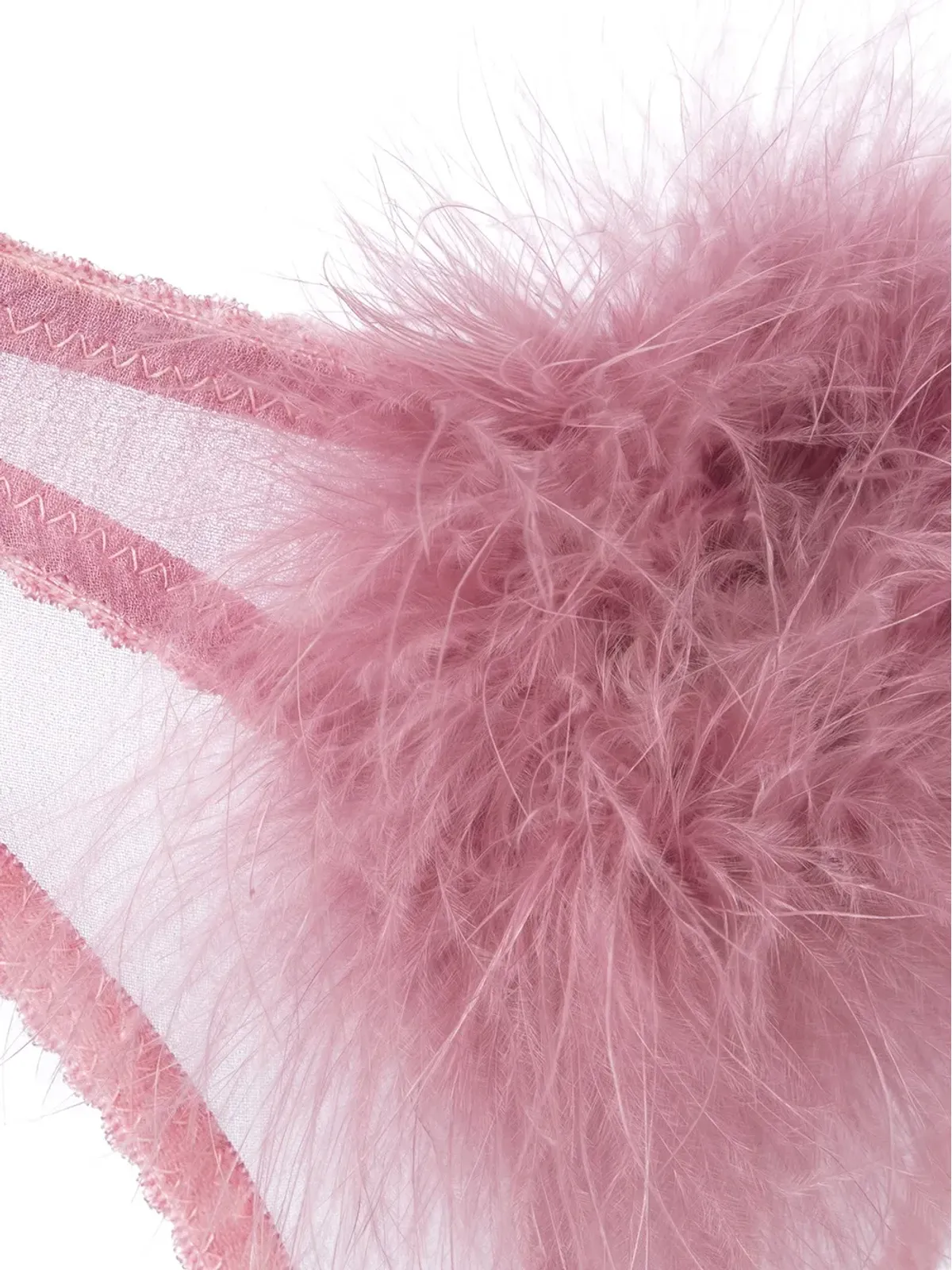 Gilda & Pearl Diana georgette pompom thong - Pink - 画像3