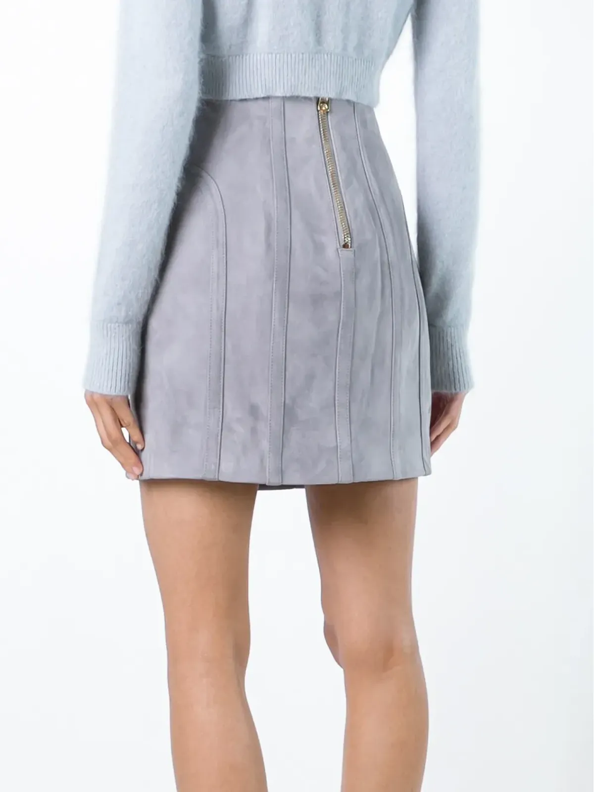 Balmain ステッチディテールのペンシルスカート - 画像2