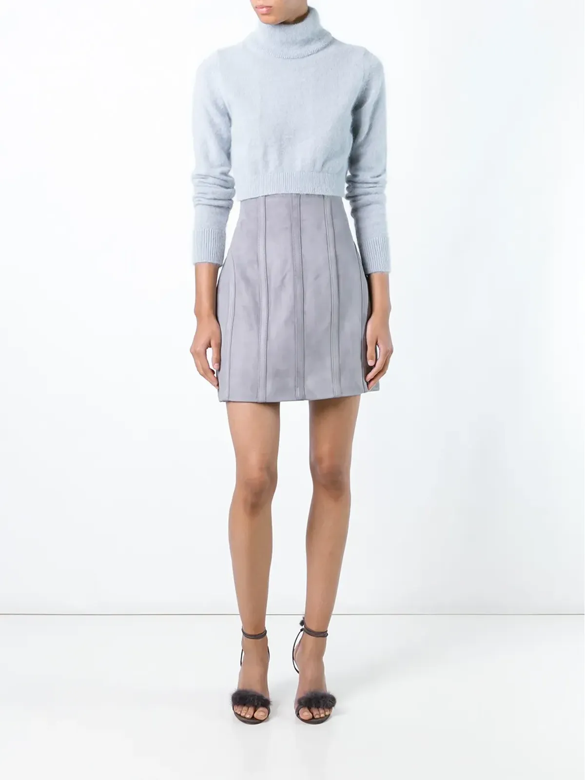 Balmain ステッチディテールのペンシルスカート - 画像4