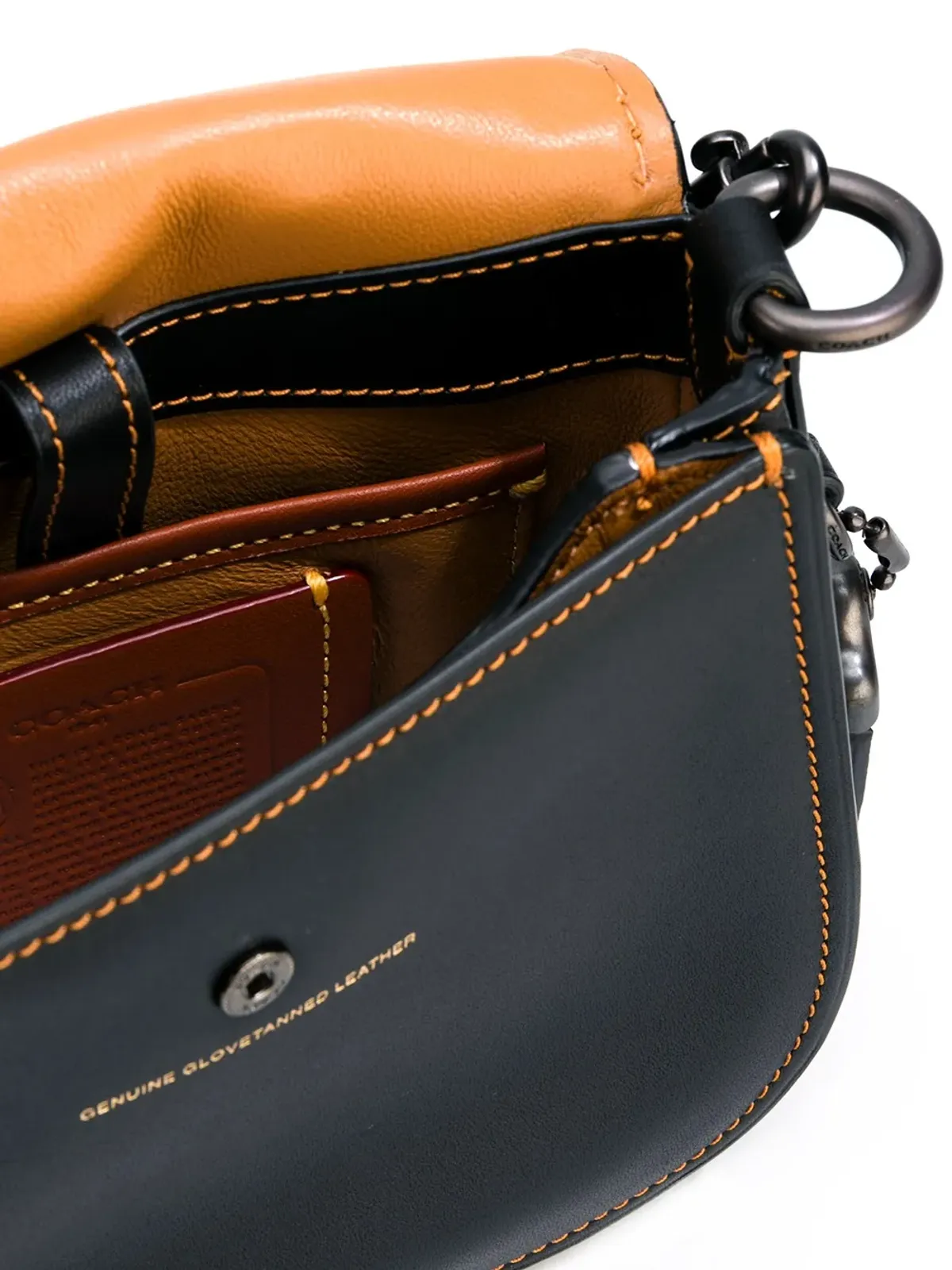 Coach スタッズ付きサドルバッグ - 画像5
