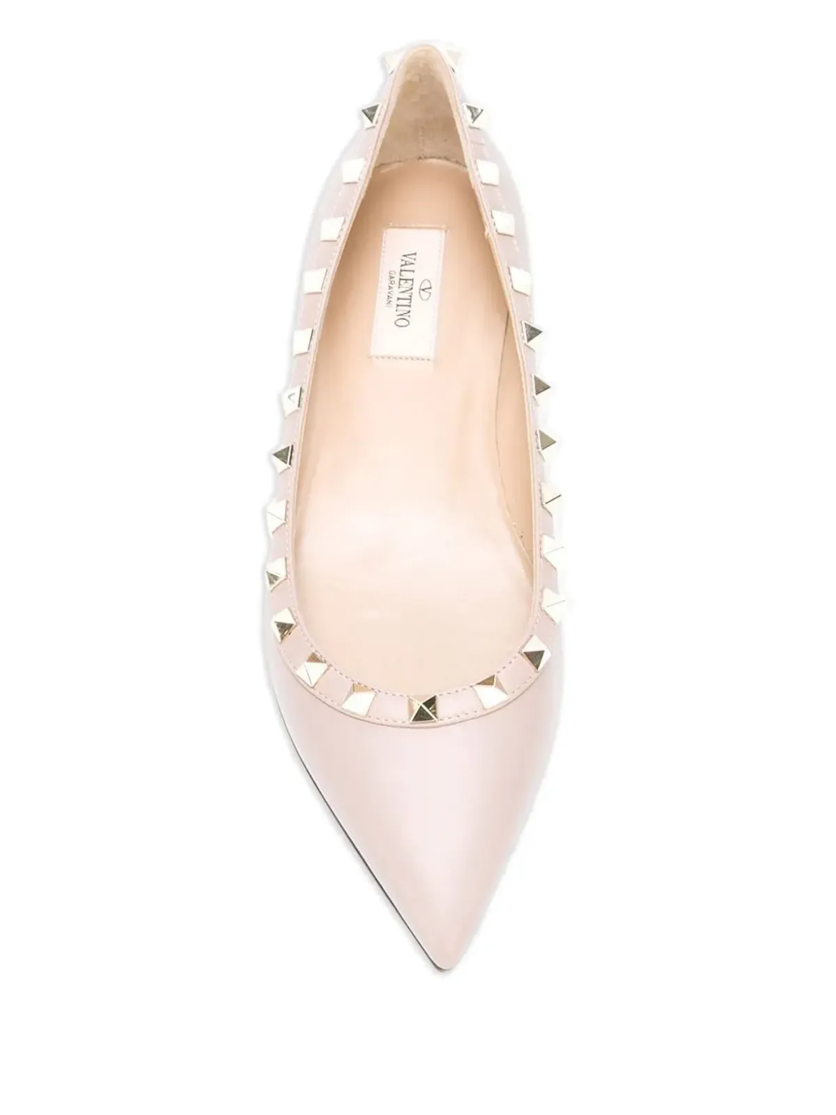 Valentino Garavani ロックスタッド バレリーナシューズ - 画像4