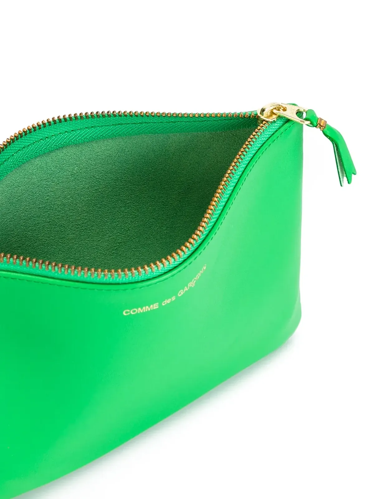Comme Des Garçons Wallet ロゴプリント レザー クラッチバッグ - 画像5