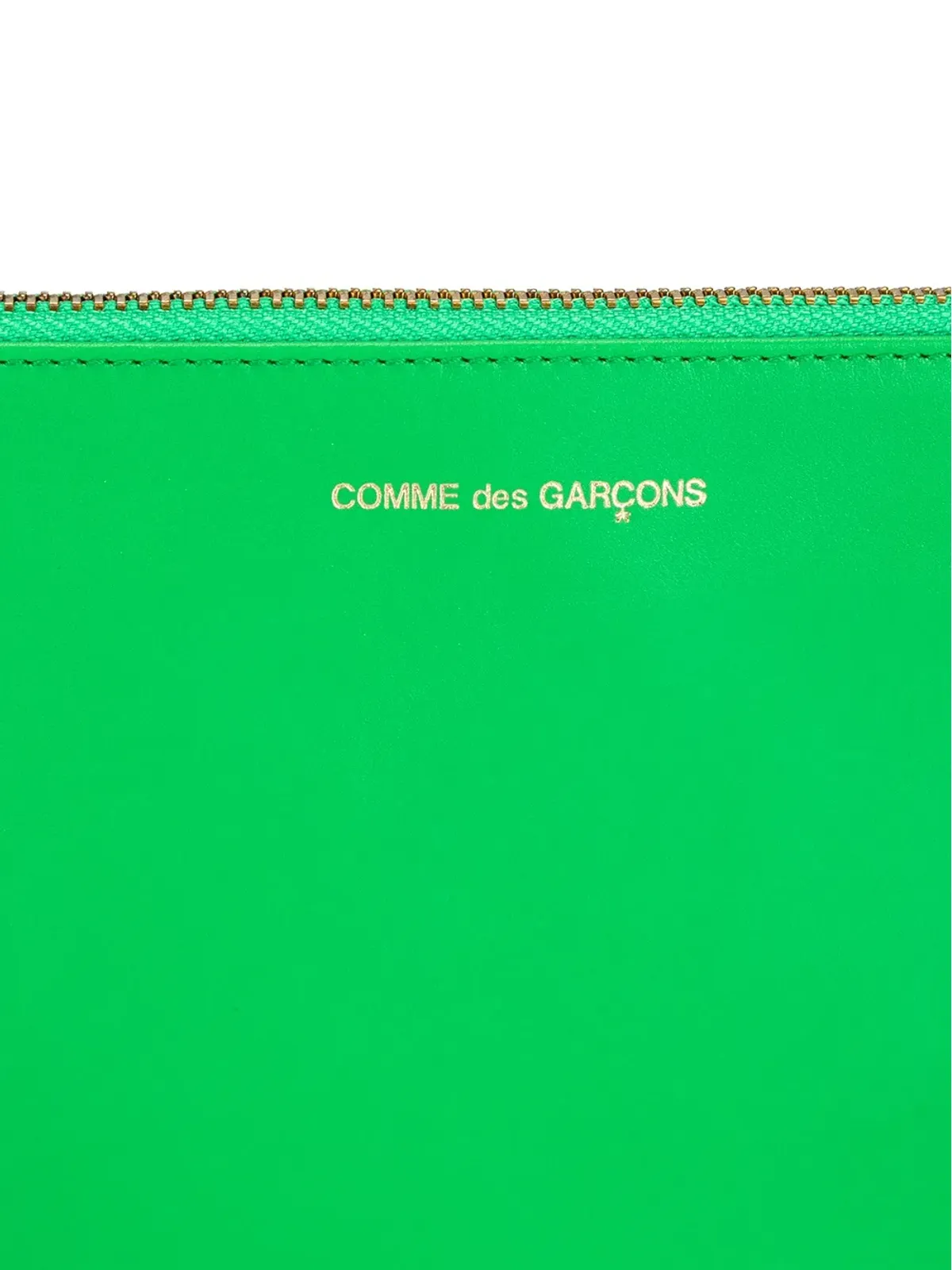 Comme Des Garçons Wallet ロゴプリント レザー クラッチバッグ - 画像4