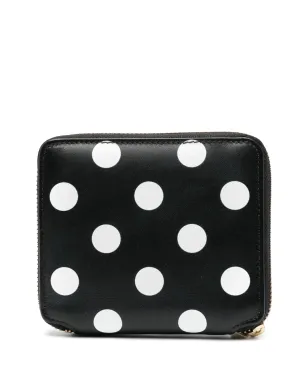 Comme Des Garçons Wallet ポルカドット柄レザー財布 ブラック - サムネイル2