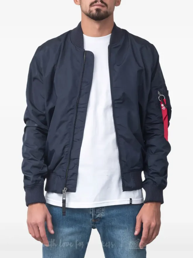 ALPHA INDUSTRIES Alpha Industries スリムカット ボンバー ジャケット ブルーの商品画像