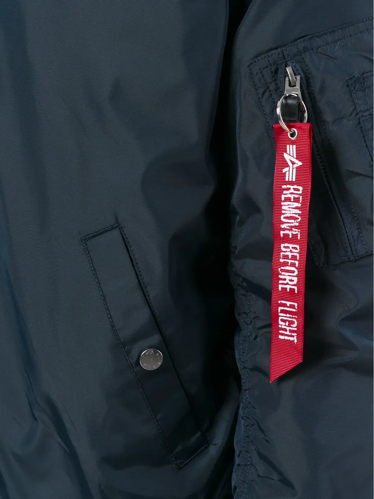 Alpha Industries スリムカット ボンバー ジャケット ブルー - 画像5
