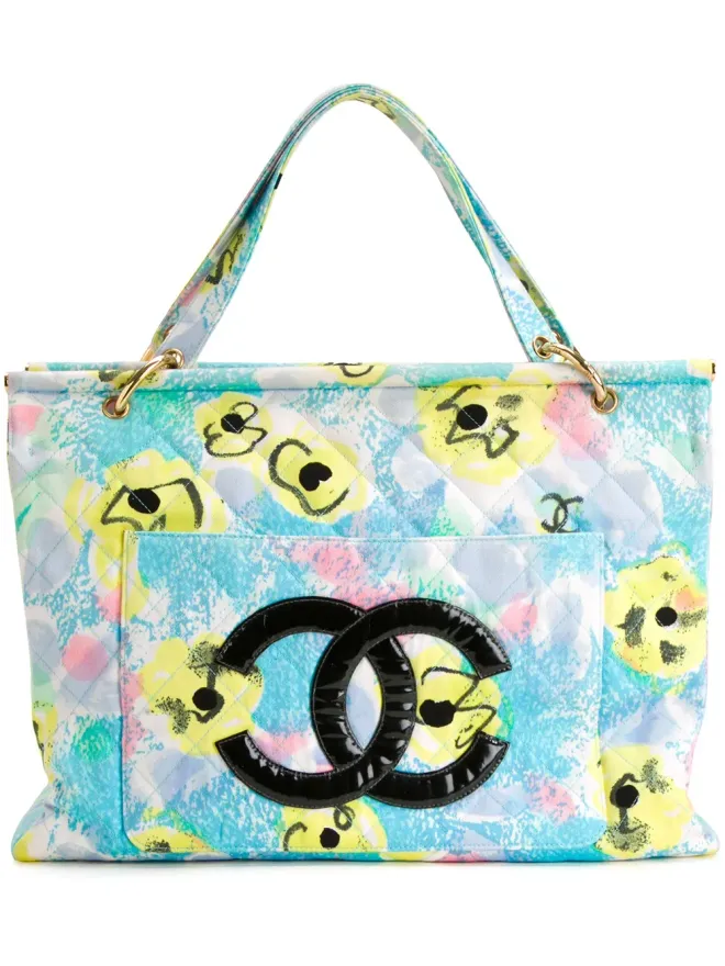 CHANEL Pre-Owned CHANEL Pre-Owned CCフローラル ハンドバッグの商品画像