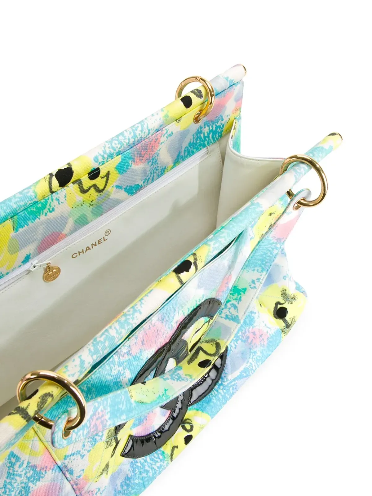 CHANEL Pre-Owned CCフローラル ハンドバッグ - 画像5