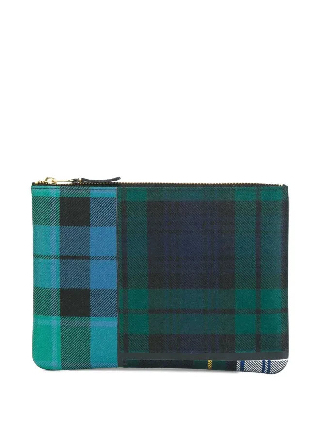 Comme Des Garçons Wallet Comme Des Garçons Wallet タータンチェック パッチワーク クラッチバッグの商品画像