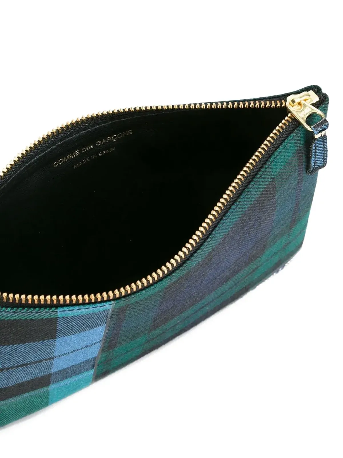 Comme Des Garçons Wallet タータンチェック パッチワーク クラッチバッグ - 画像3
