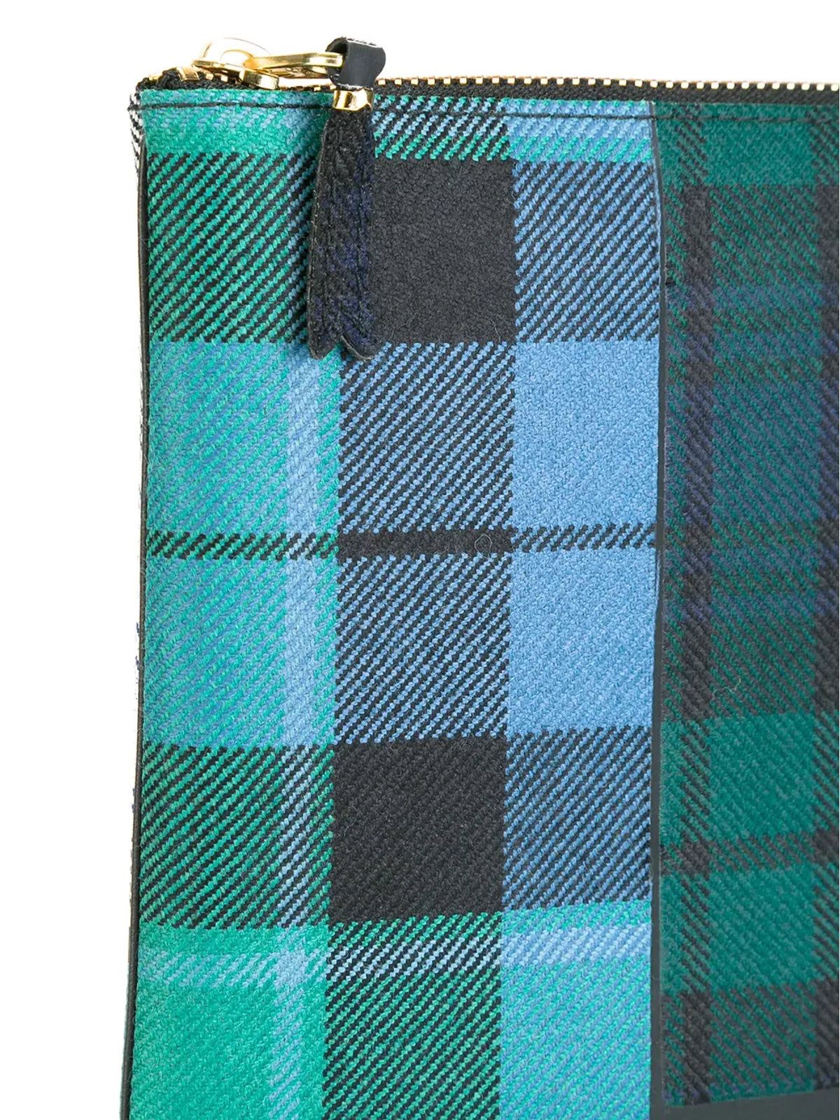 Comme Des Garçons Wallet タータンチェック パッチワーク クラッチバッグ - 画像4