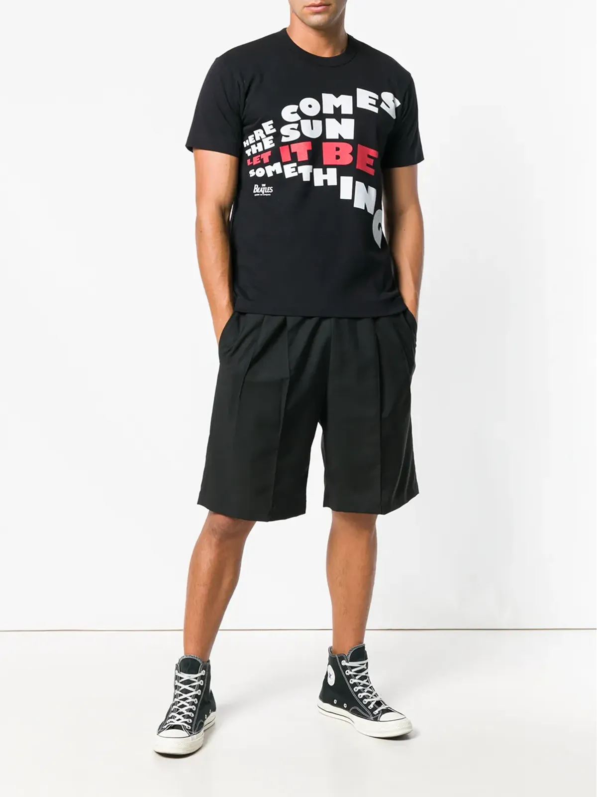 Comme Des Garçons ビートルズ歌詞プリントTシャツ - 画像2
