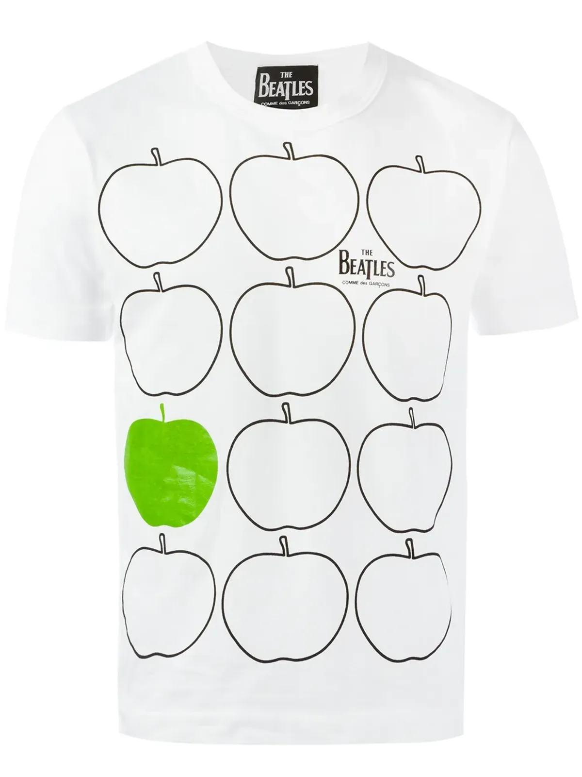 Comme Des Garçons りんごプリントTシャツ - 画像1