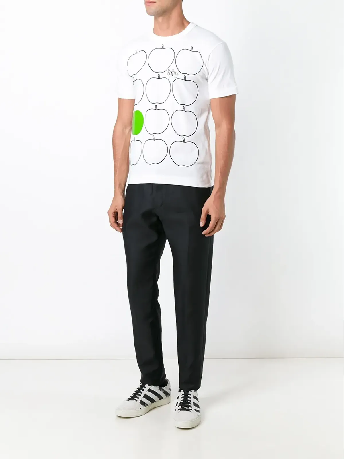 Comme Des Garçons りんごプリントTシャツ - 画像2