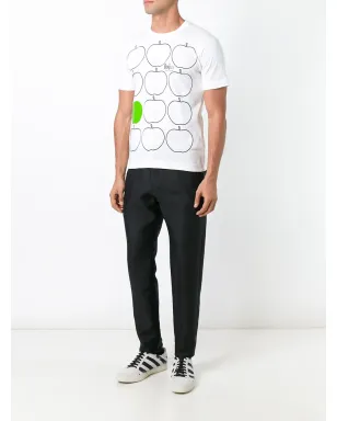 Comme Des Garçons りんごプリントTシャツ - サムネイル2