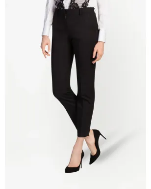 Dolce & Gabbana ストレッチウール テーラードパンツ - ブラック - サムネイル3